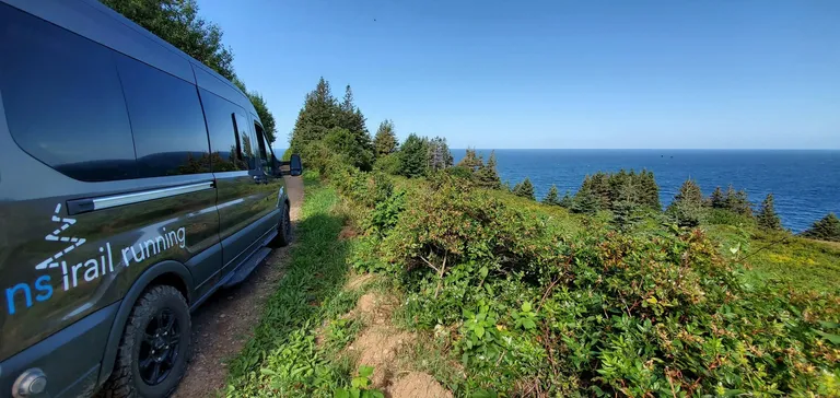 NSTR Van on the trails