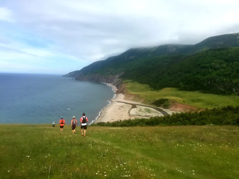 Runners at Pollett's Cove in Cape Breton